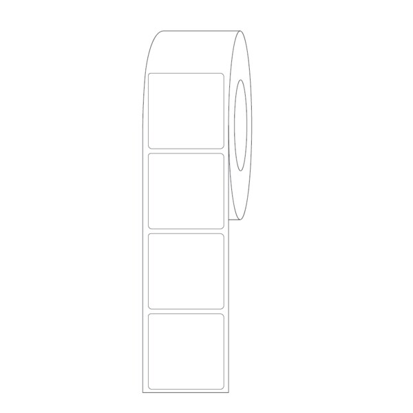 ISBT 128 Blank Direct Thermal 2" x 2"